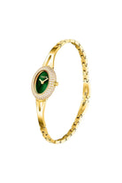 BLACK BY BLUE BRAVE | THCN N· I Mini Green Sunray Dial Gold Jewelry Watch