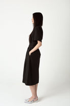 SAERO COLLECTIVE | Wrapline Dress | Black