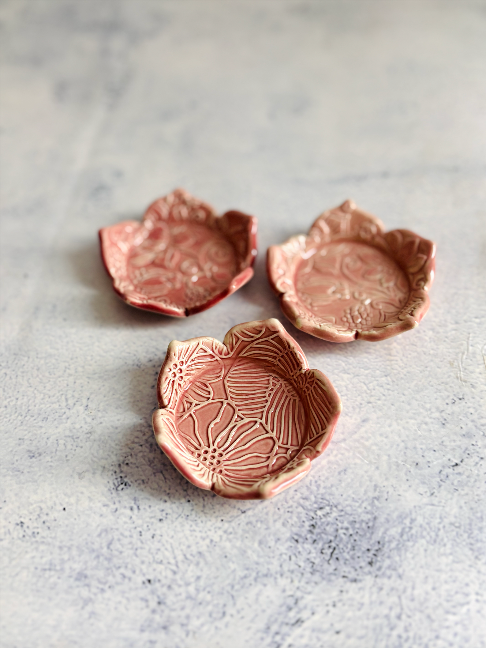 CERAMIC BY JAS | Handmade Ceramic Flower Tealight Holder S