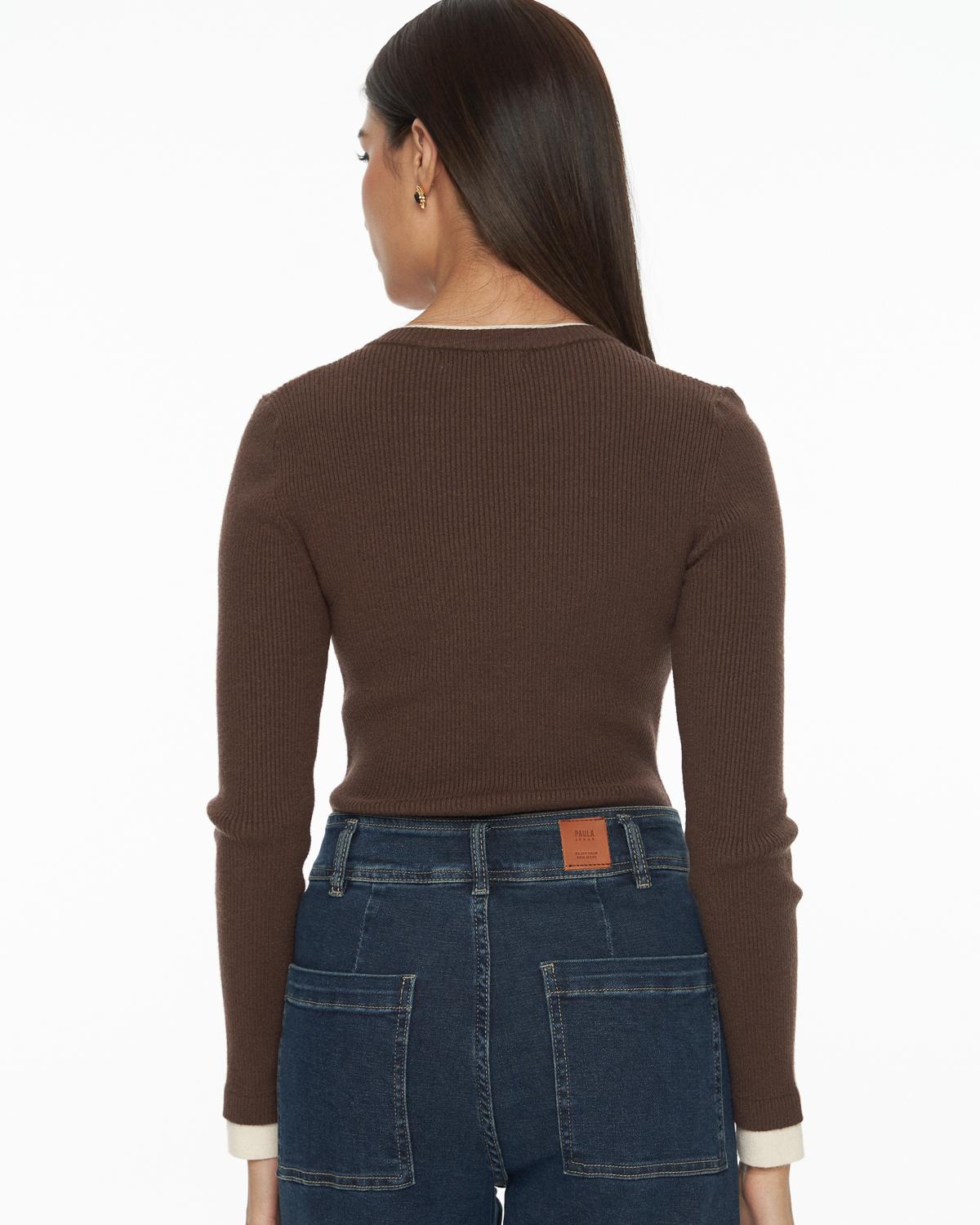 DRESSINGPAULA | Ribbed-Knit Crew Sweater