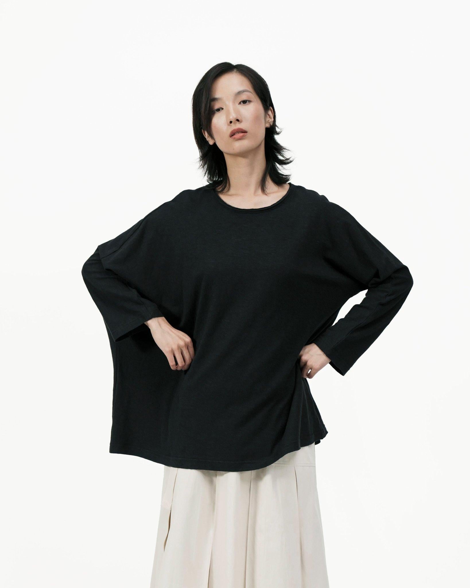 GRAYE | Offset Drape Pullover