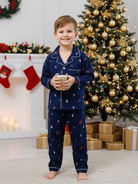 NIMBU | Reindeer Blue Kids Unisex PJs in Cotton