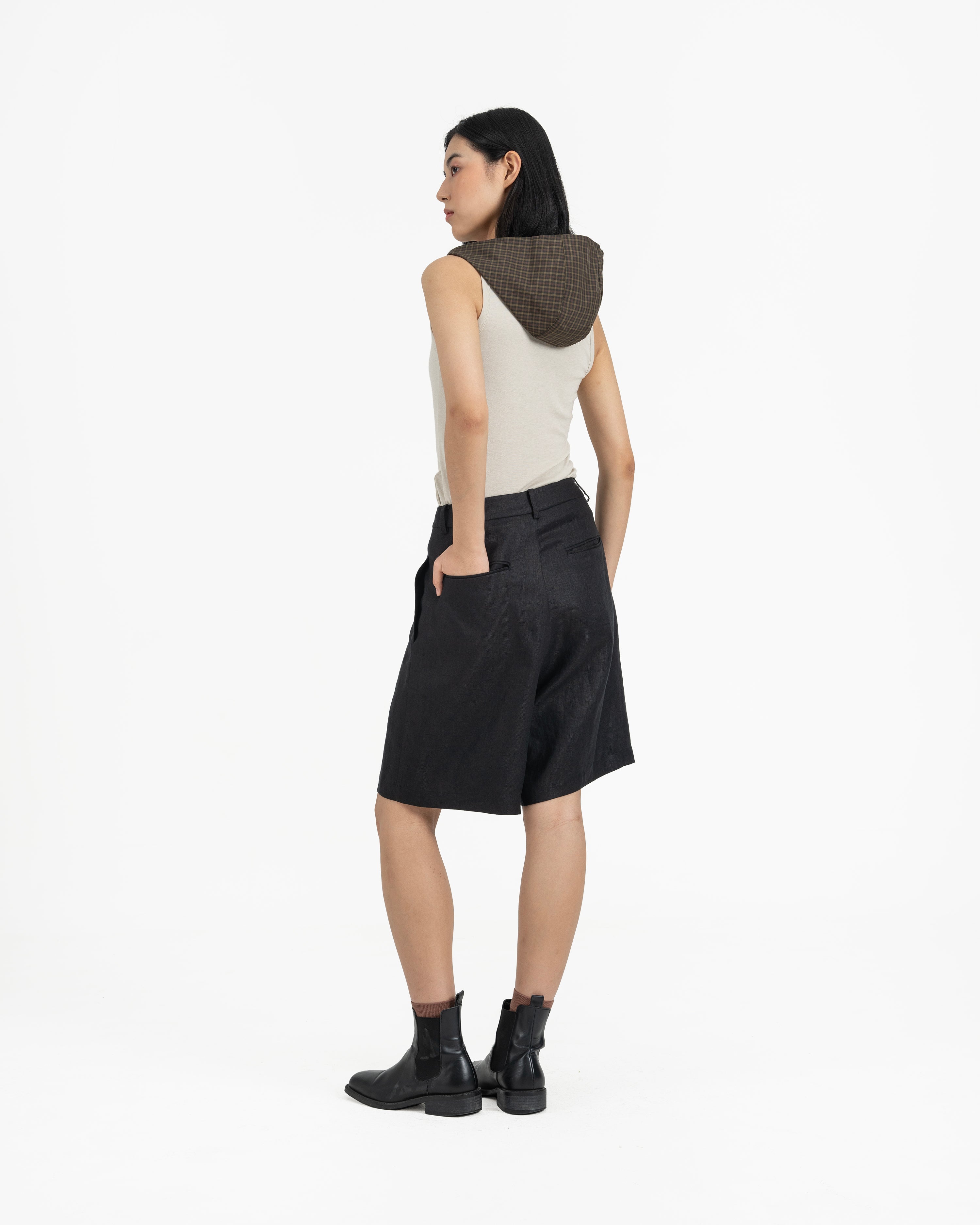 GRAYE | Lined Linen Shorts