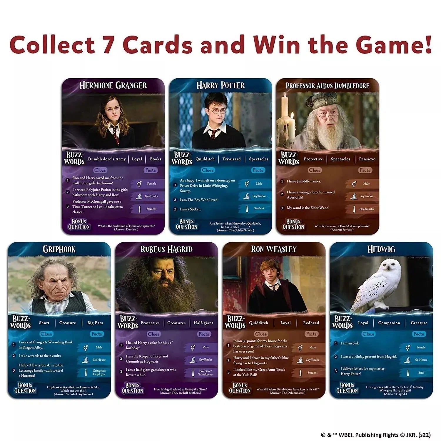 NIMBU | Skillmatics Harry Potter Card Game: Guess in 10 | Gifts for 8 Year Old and Up