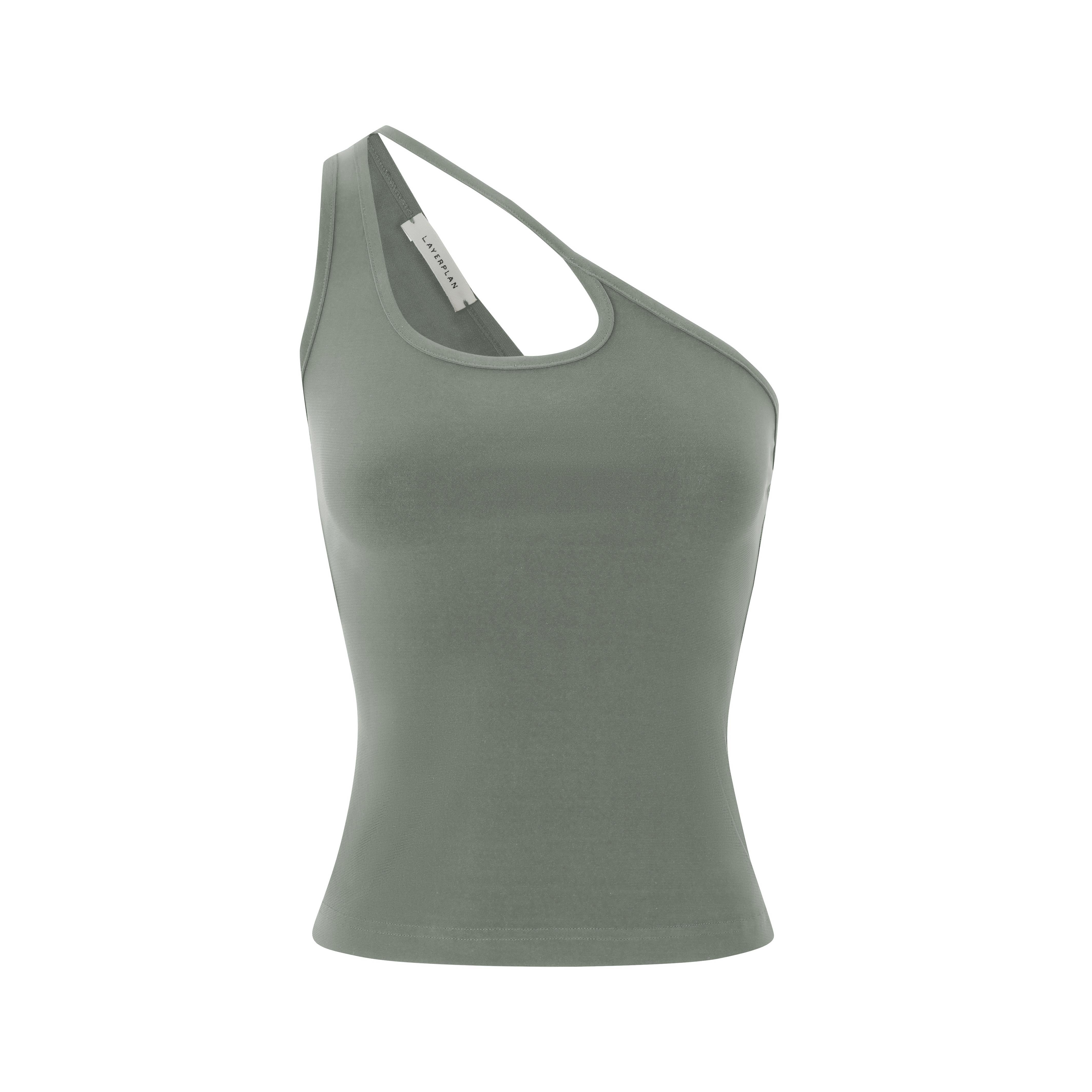 LAYERPLAN | Twila Gathered Stretch-Jersey Tank