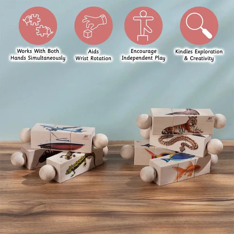 NIMBU | Toddler's Rubik's Cube - Rotating Puzzle