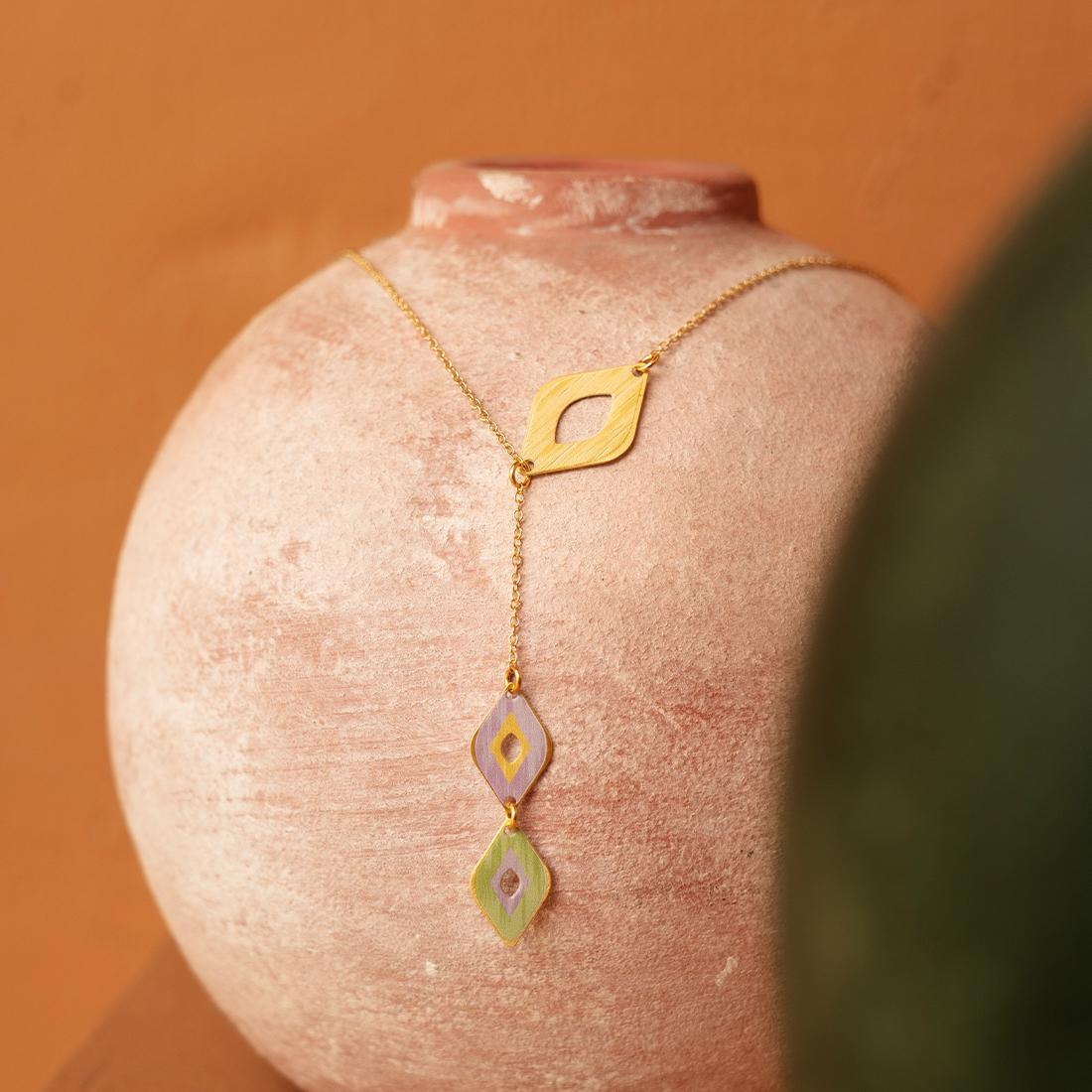 EMBRACE JEWELLERY | Diamond Ikat Necklace