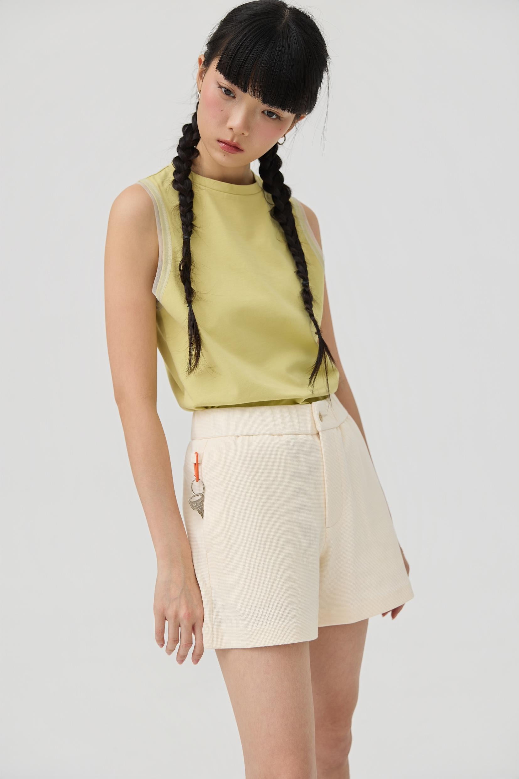 3EIGHTH | Yuru Knit Shorts | Cream