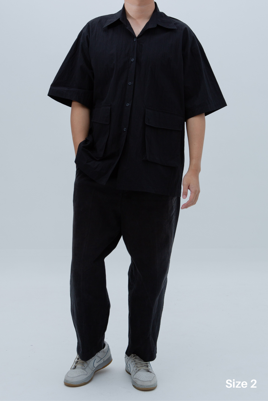 SAERO COLLECTIVE | Boho Overfit Shirt | Black