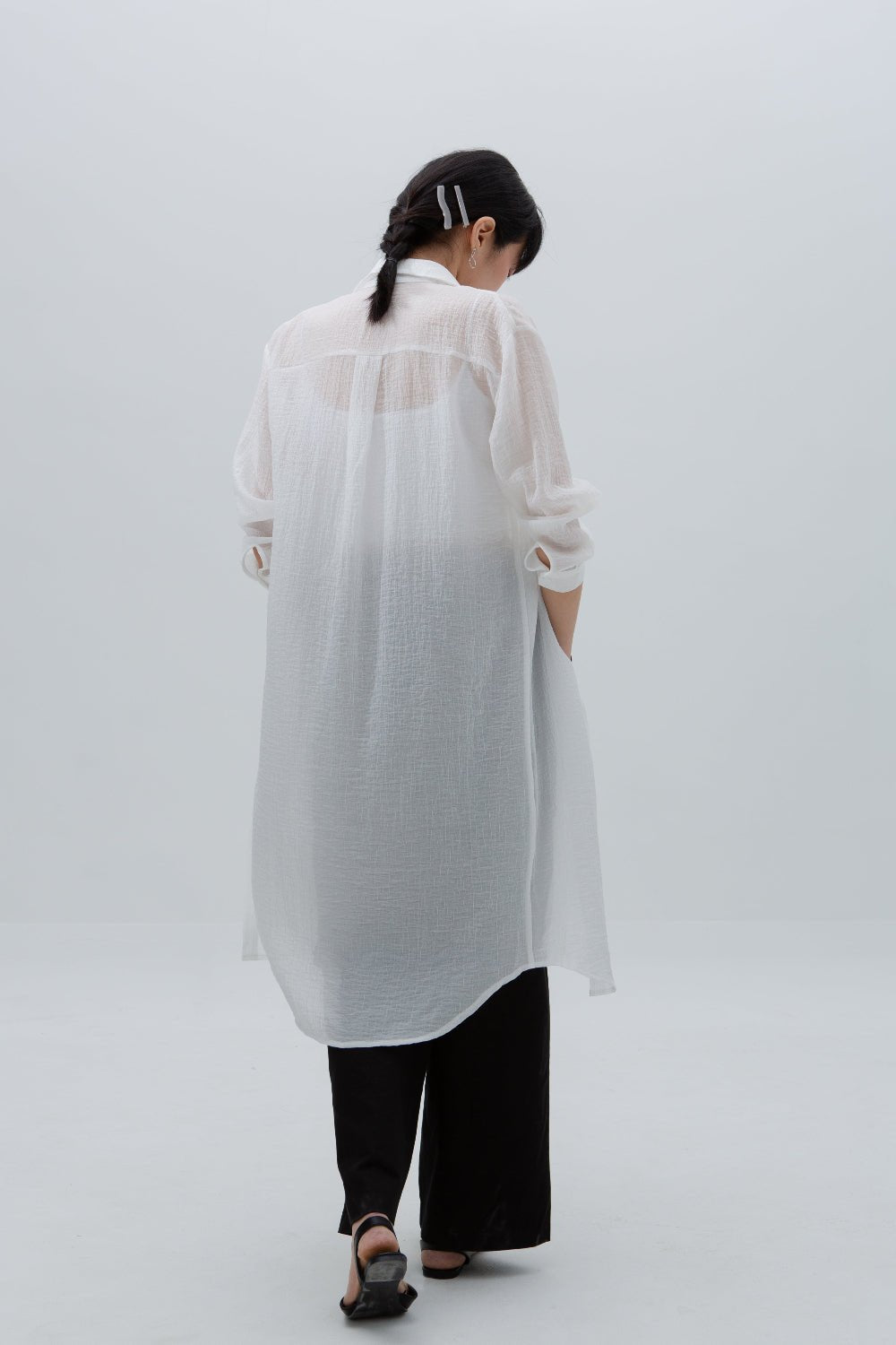SAERO COLLECTIVE | Oreum Shirt V. 1 [Long Ver.] White