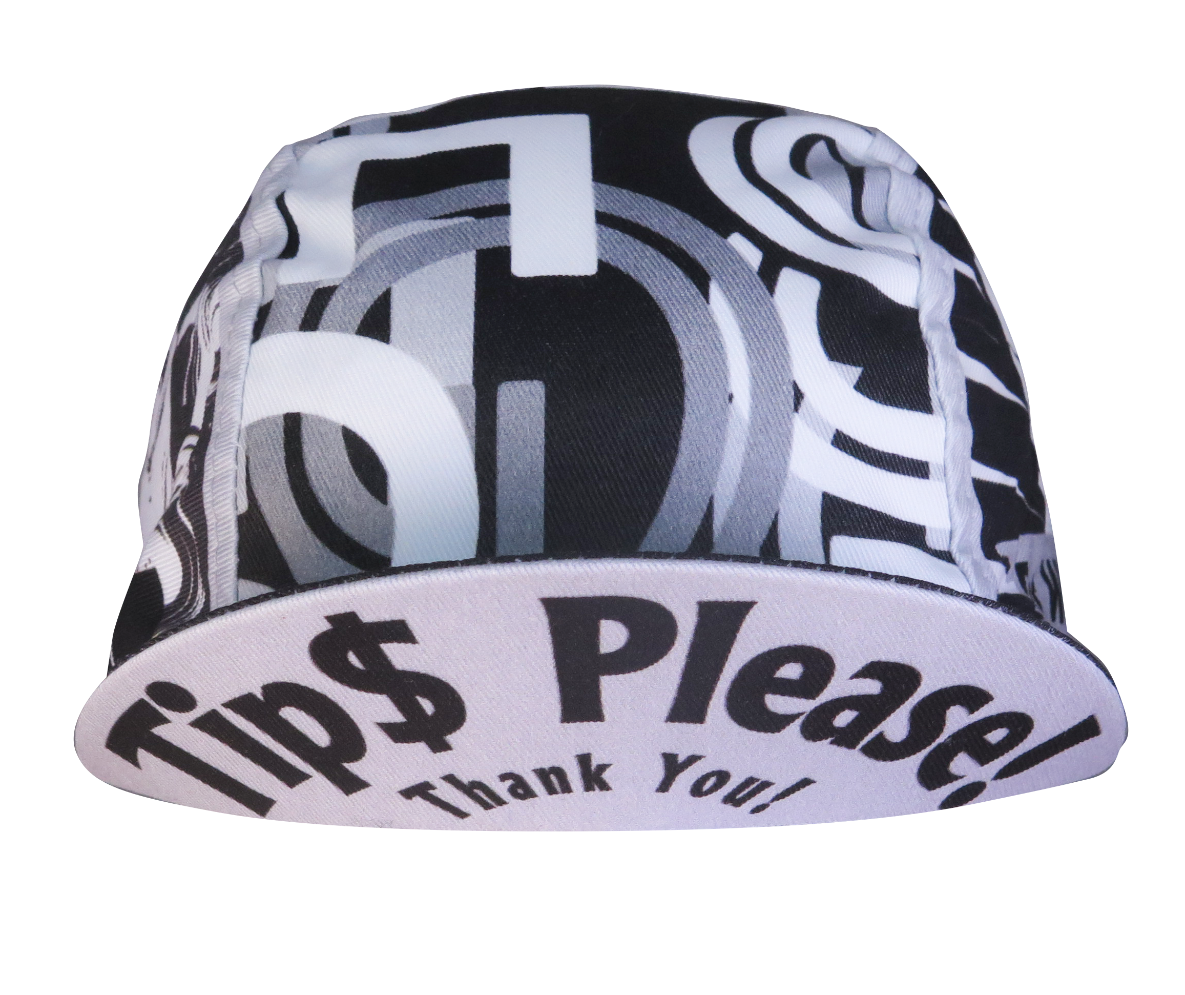 A DESIGN BY TAKACHYA | Cycling Cap - I Am Fast Food Rider (Greyscale)