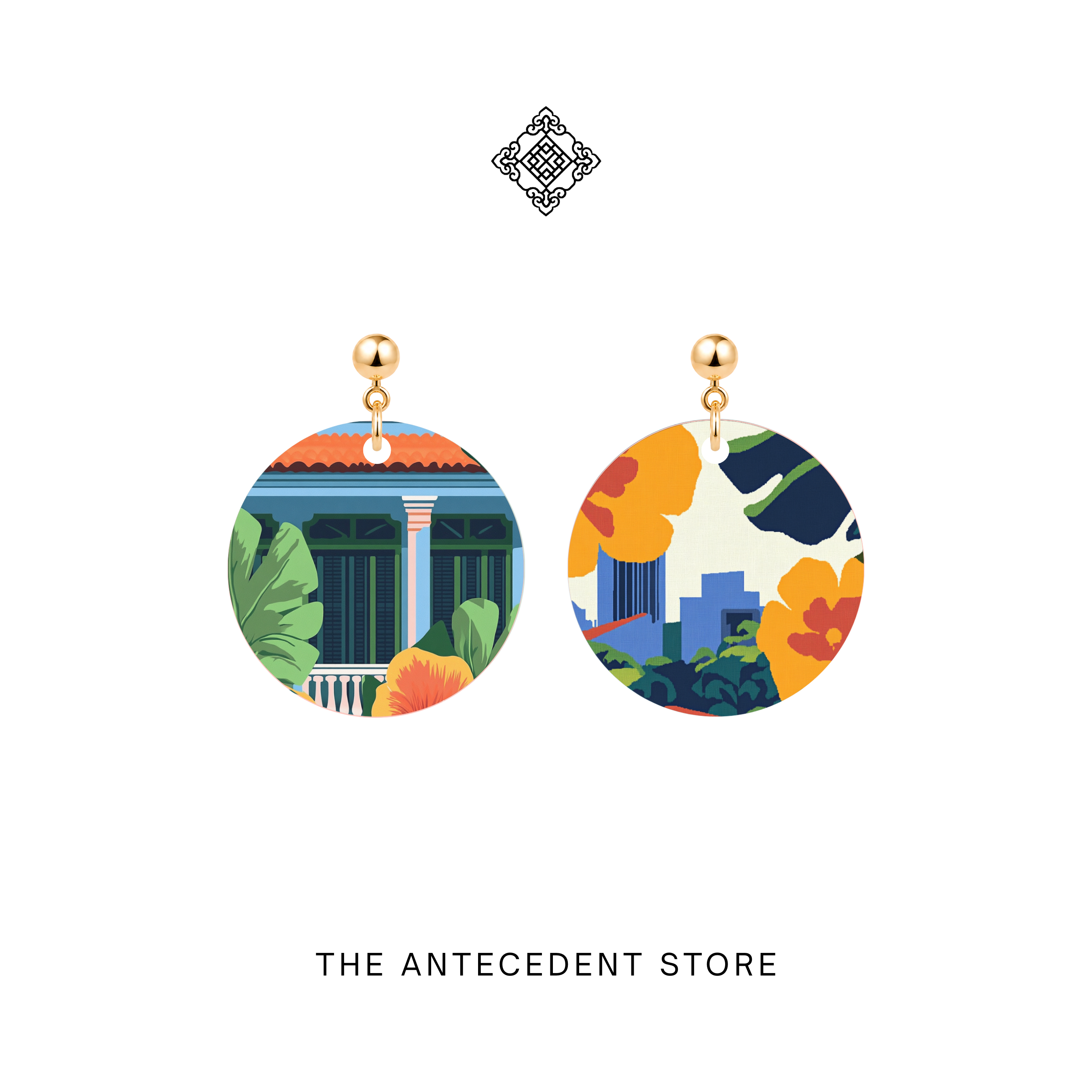 THE ANTECEDENT STORE | Singapore Heritage & Skyline Earrings