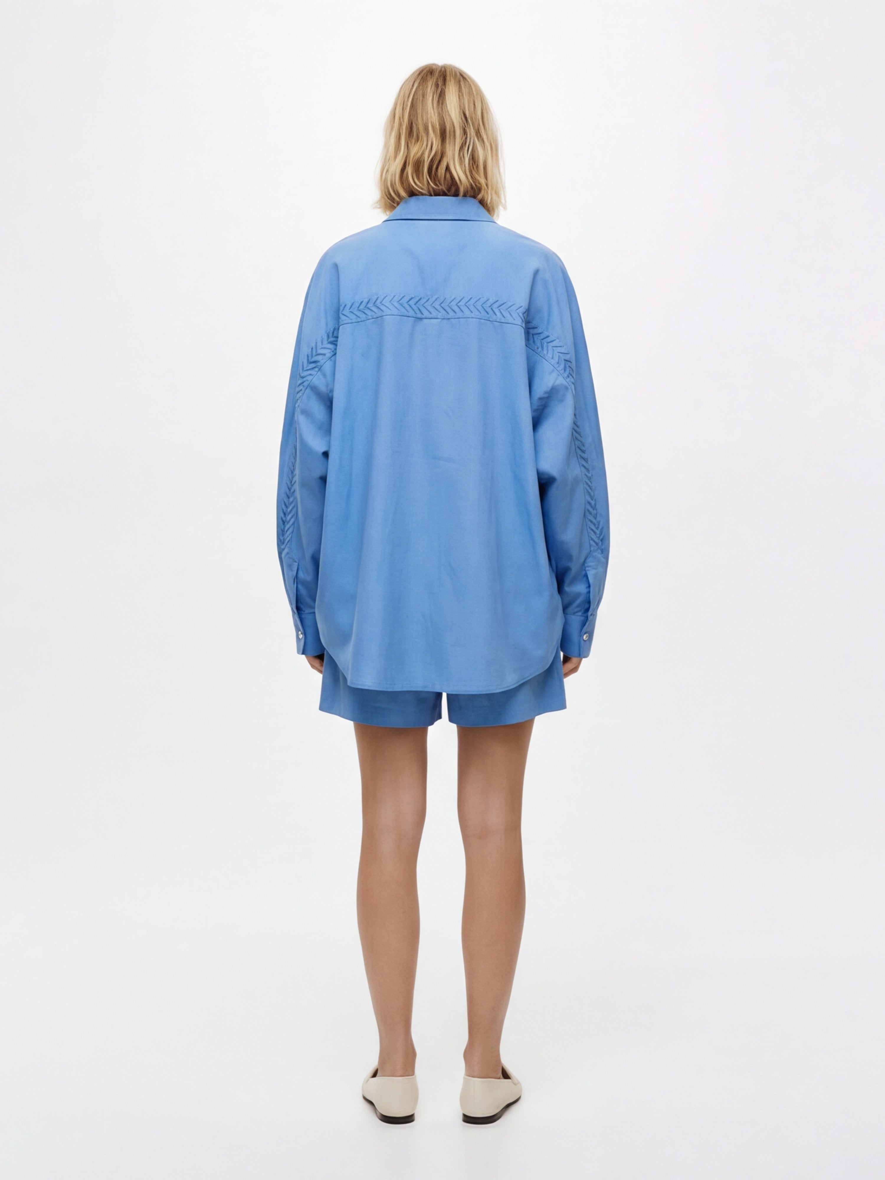 LAYERPLAN | Elira Embroidered Shirt and Shorts Set