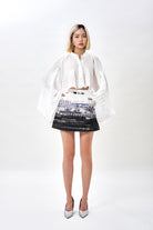 KHAAR | Pleated Crop Top