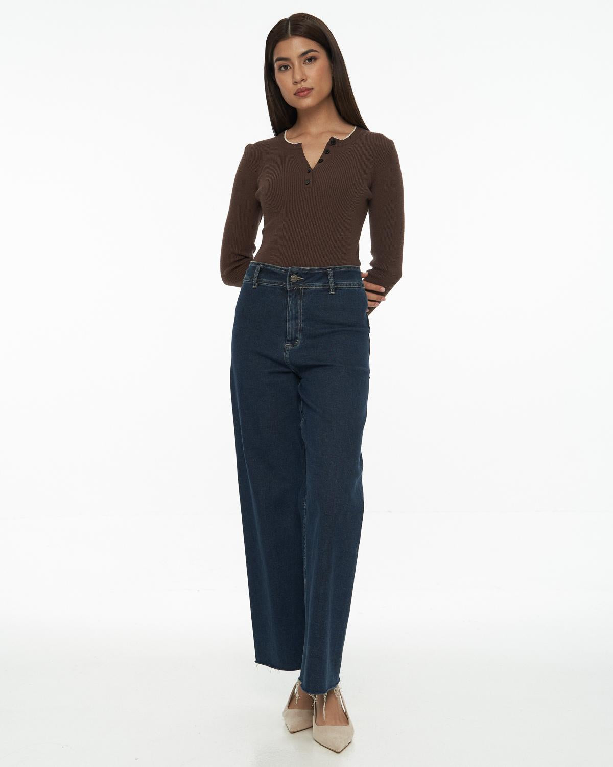 DRESSINGPAULA | Ribbed-Knit Crew Sweater