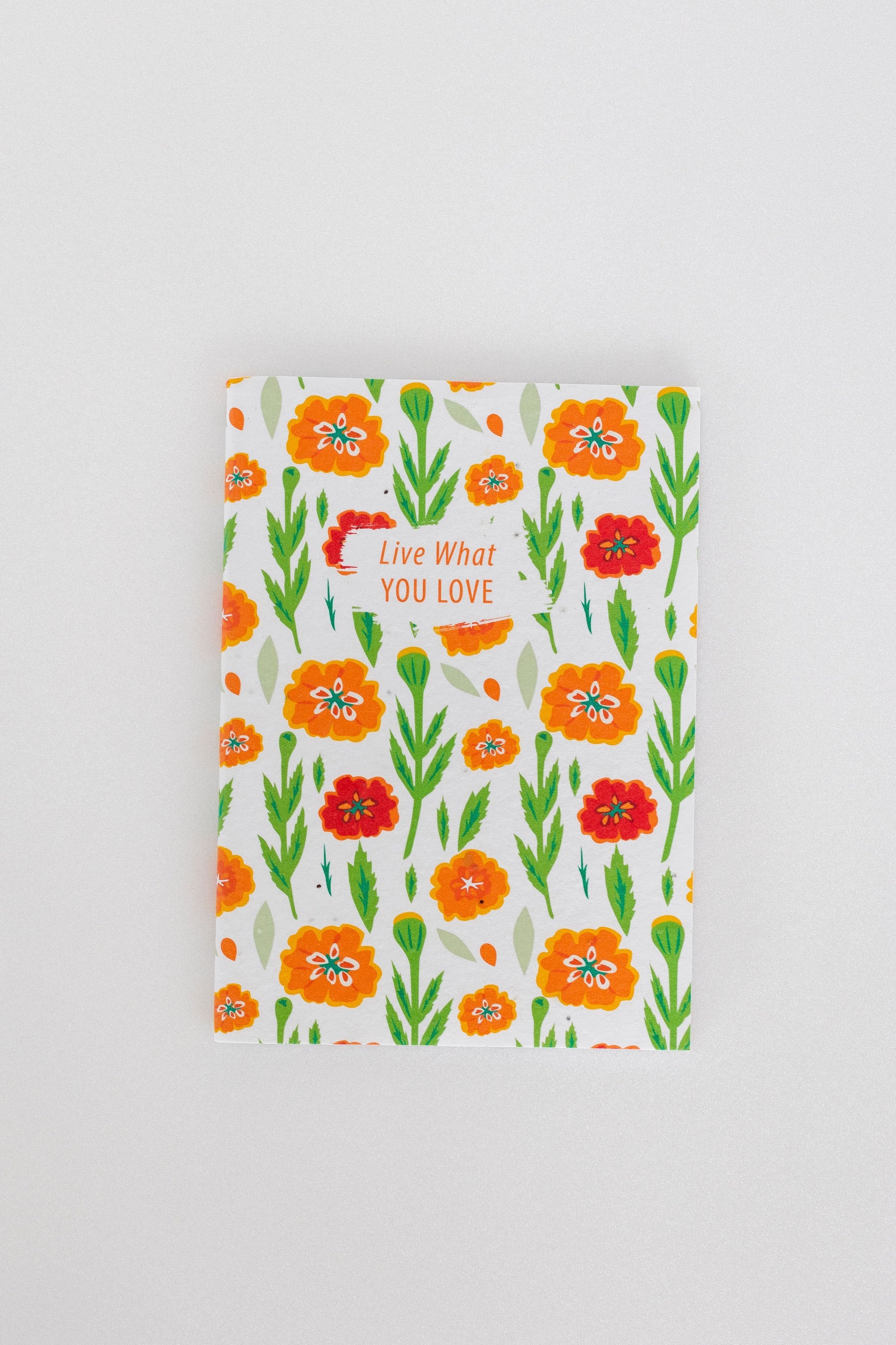 PURPLE AND PURE | Plantable Notebook Gift Set - Marigold