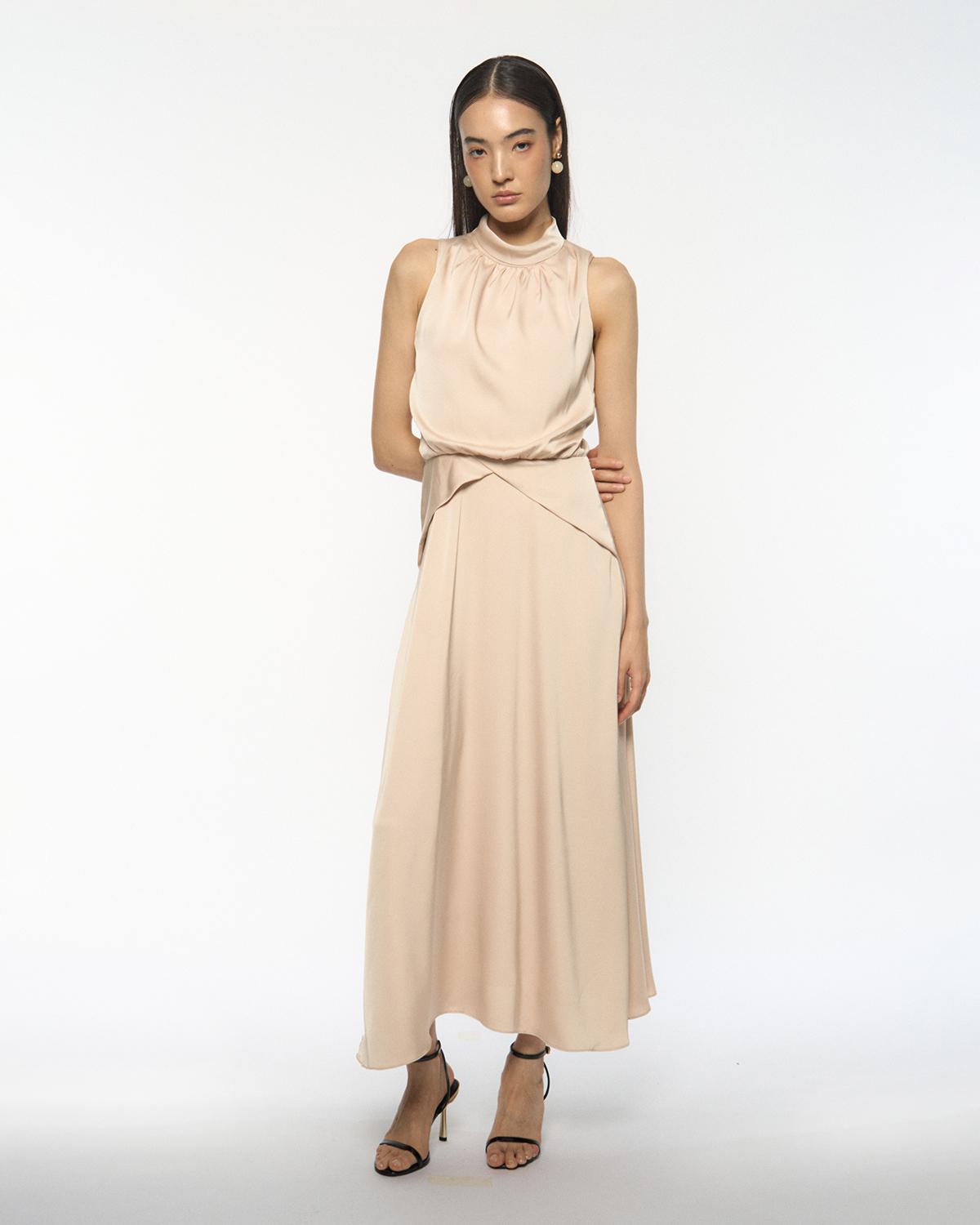 DRESSINGPAULA | Halter Wrap-Back Dress