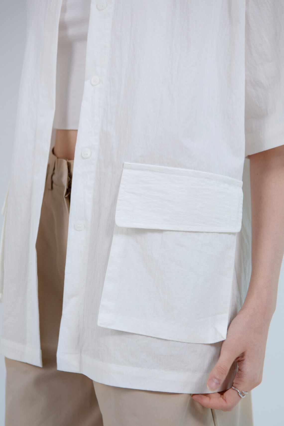 SAERO COLLECTIVE | Boho Overfit Shirt | White
