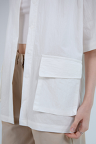 SAERO COLLECTIVE | Boho Overfit Shirt | White