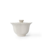 CRAFILAB | Ash Gray & Small Floral Edge Five & Petal Teapot