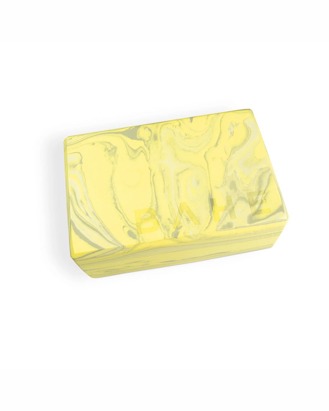 BAHE | Yoga Block 22.5x15x9cm - Pale Lemon Marble