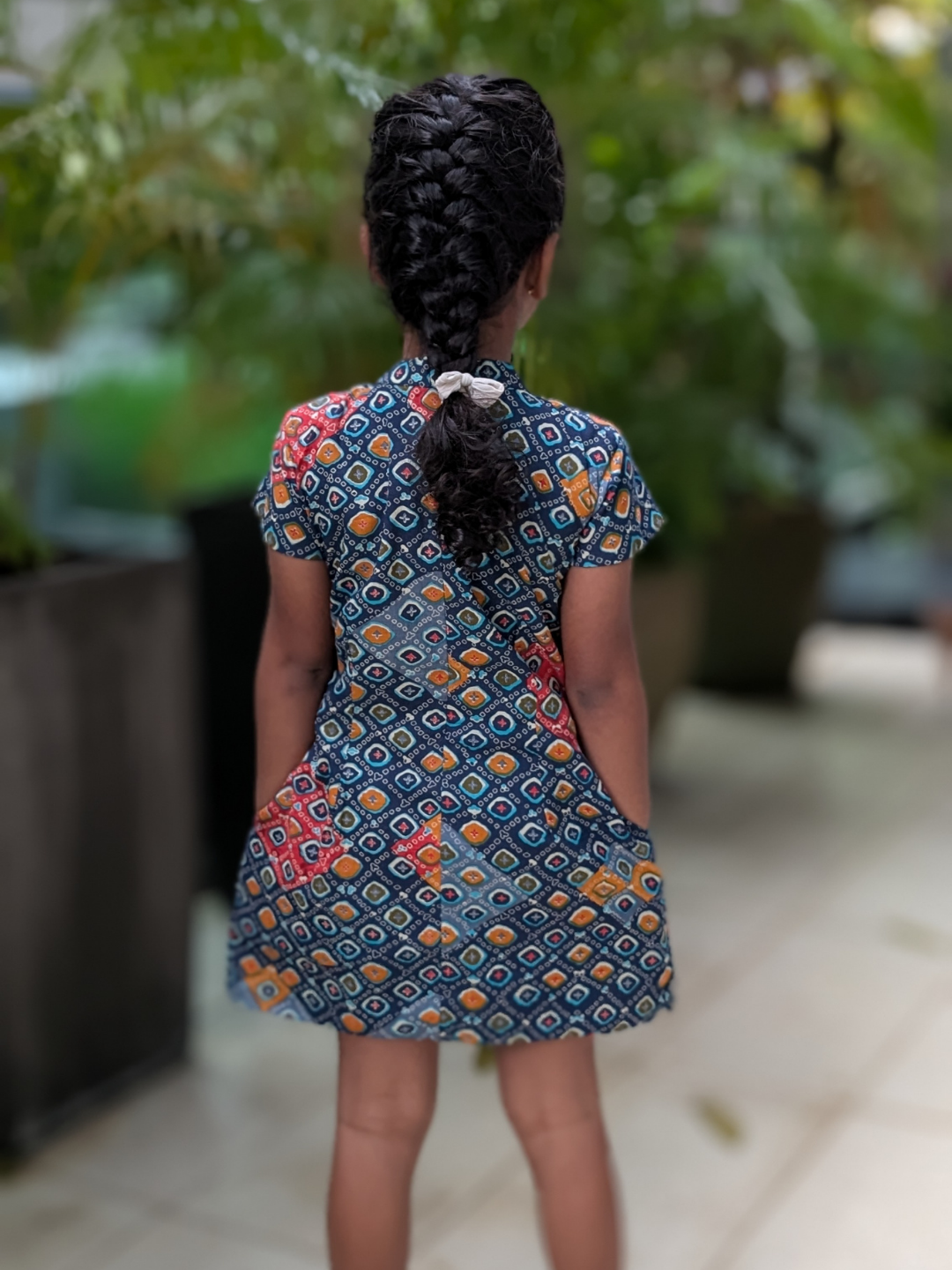 NIMBU | Jade Blue Girls Cheongsam Dress