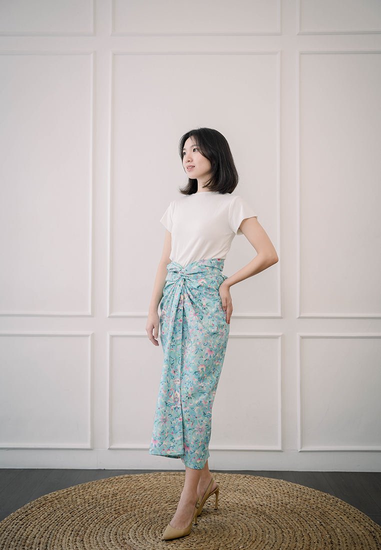 ANS.EIN | CHINESE FLORAL Sarong Skirt