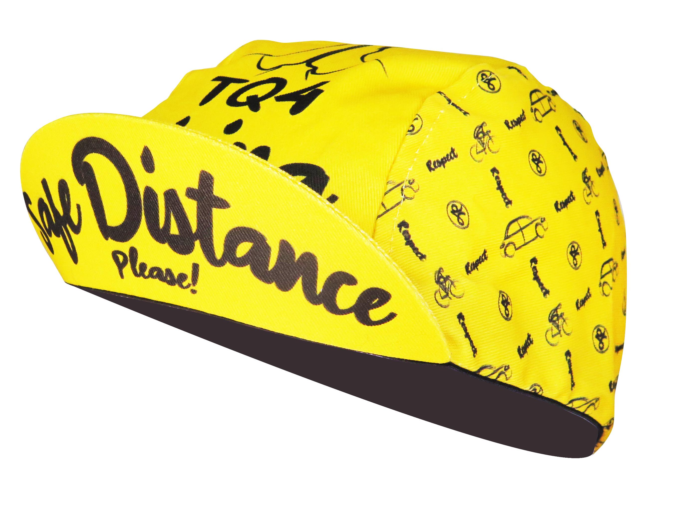A DESIGN BY TAKACHYA | Cycling Cap - Safe Distance Yellow