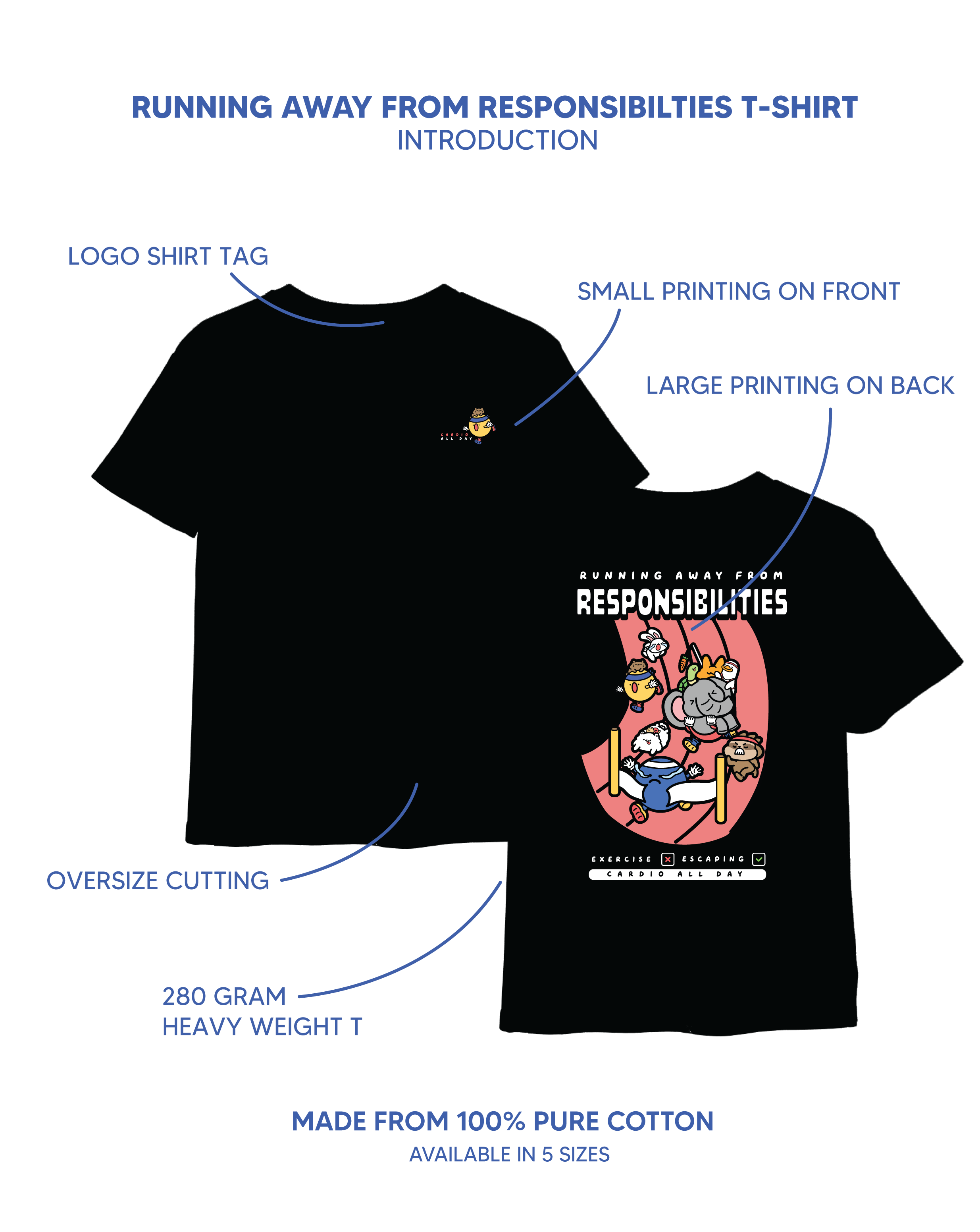 THE EVERYDAY CLUB | Running Away from Responsibilities Tee