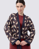 STUDIO QILING | Unicorn Midnight Reversible Cropped Kimono
