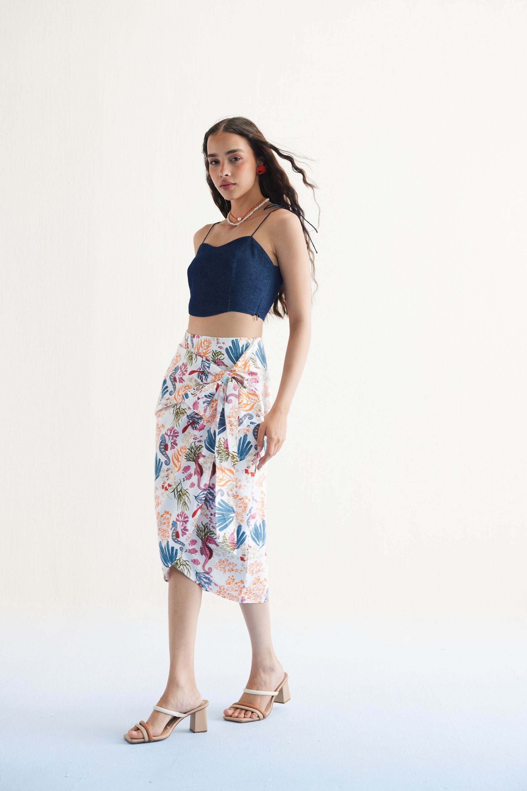 SUI | Blooming Reef Organic Cotton Wrap Skirt
