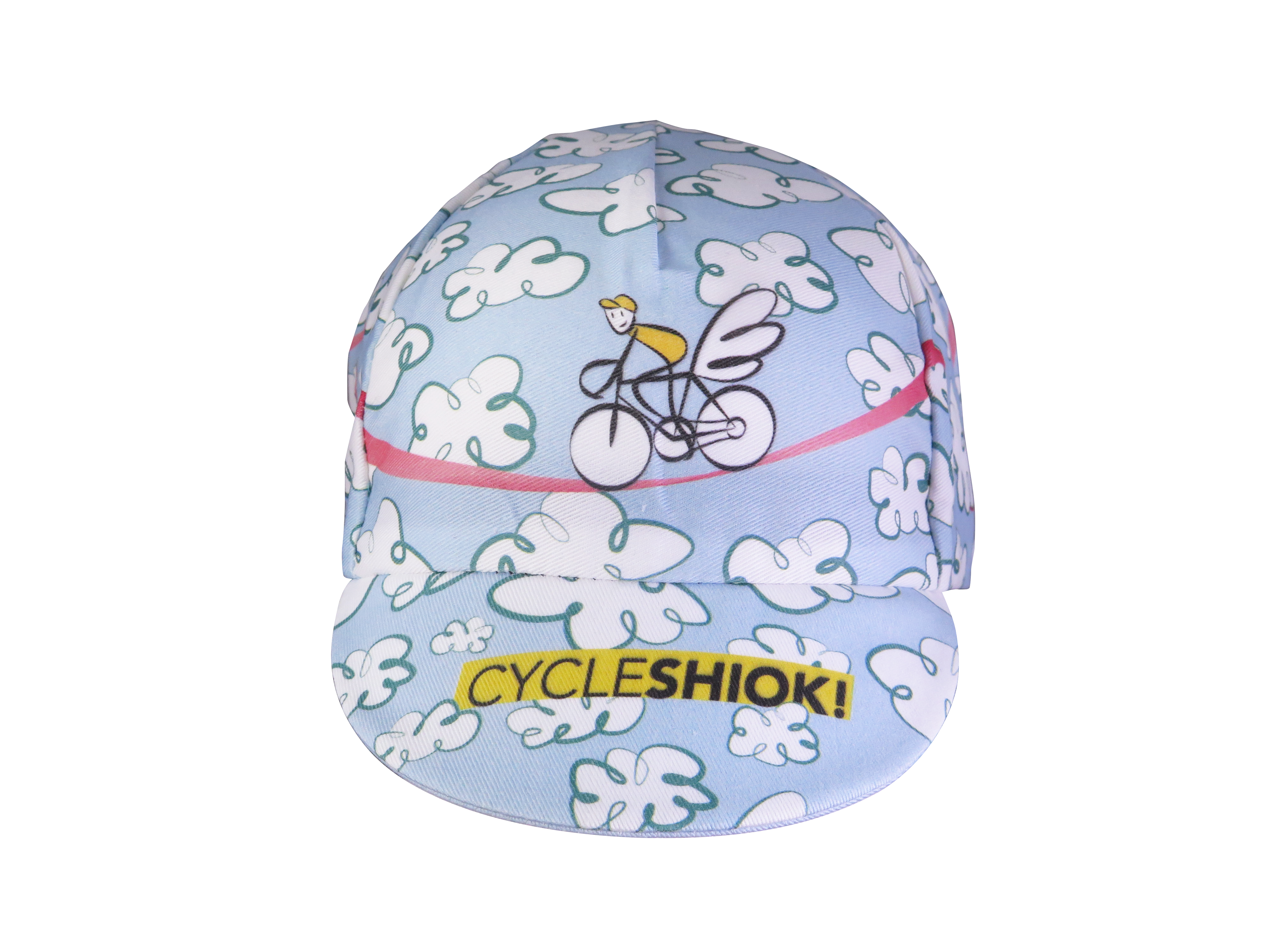 A DESIGN BY TAKACHYA | Cycling Cap - Flying Unicorn Sky Blue