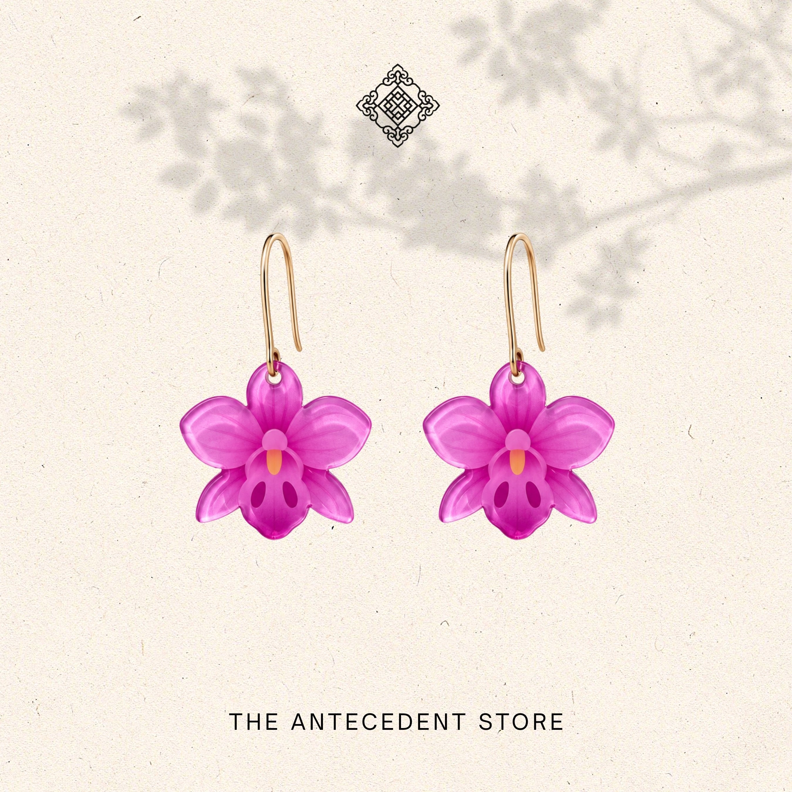 THE ANTECEDENT STORE | Purple Orchid Earrings | Stories of Singapore