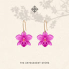 THE ANTECEDENT STORE | Purple Orchid Earrings | Stories of Singapore