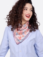 STUDIO QILING | Zebra Lilac Spring Double Side Silk Scarf 65