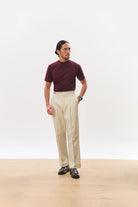 HOUSE OF ANON | Arlo Mock Neck Tee, Jersey