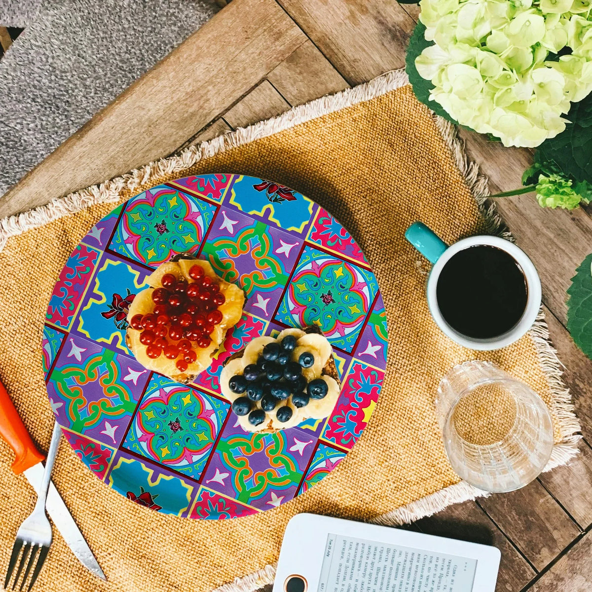 KELLY SER ATELIER | Heritage Tile Bamboo Plates Set
