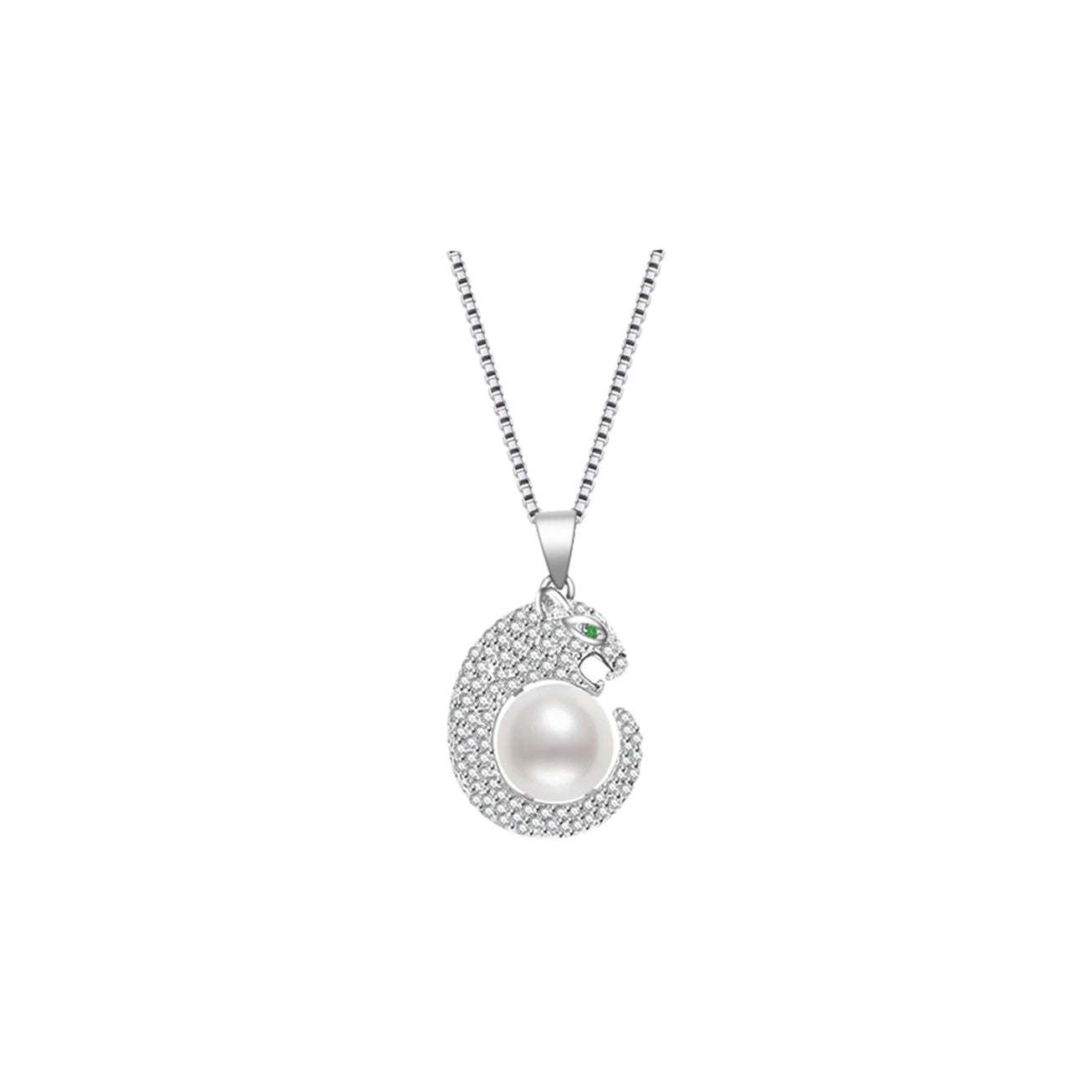 PEARLY LUSTRE | Leopard Freshwater Pearl Necklace WN00084 | SAFARI