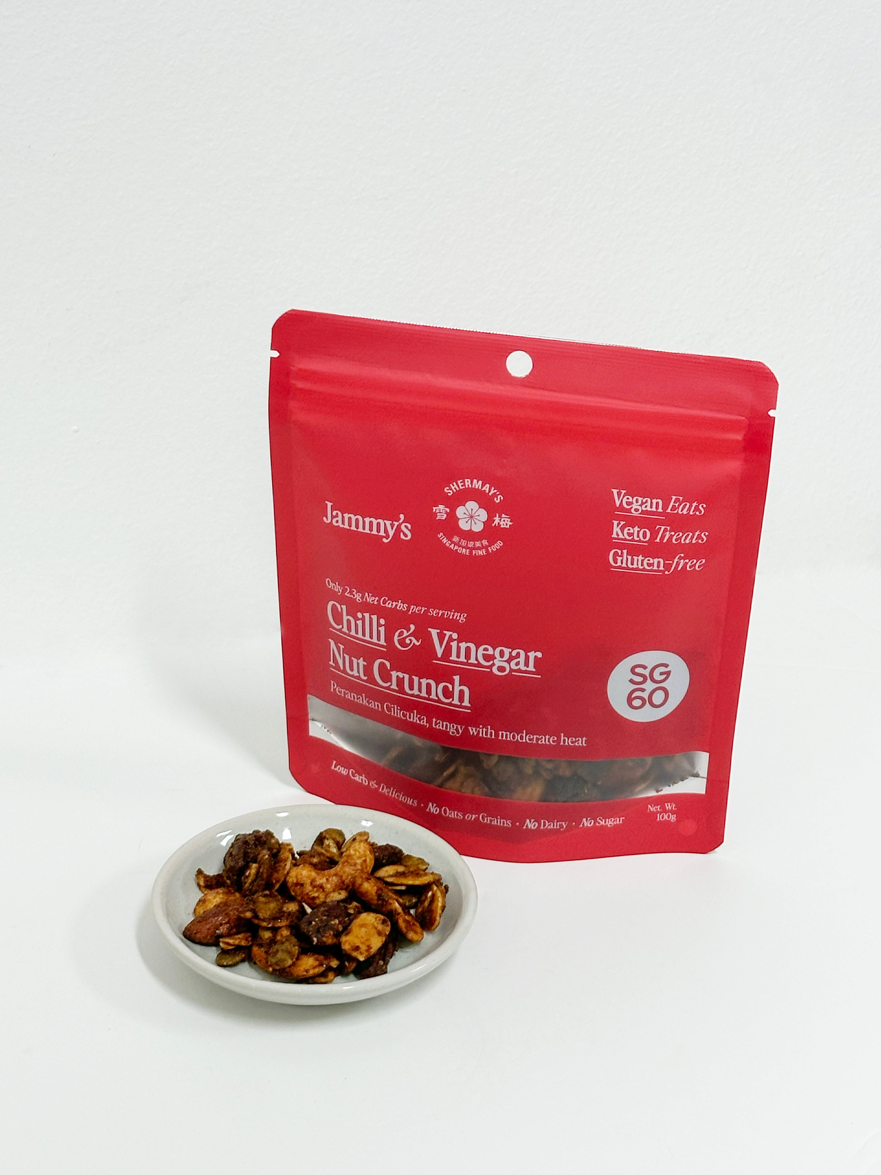 SHERMAY'S SINGAPORE FINE FOOD | Shermay's x Jammy's Chilli and Vinegar Nut Crunch