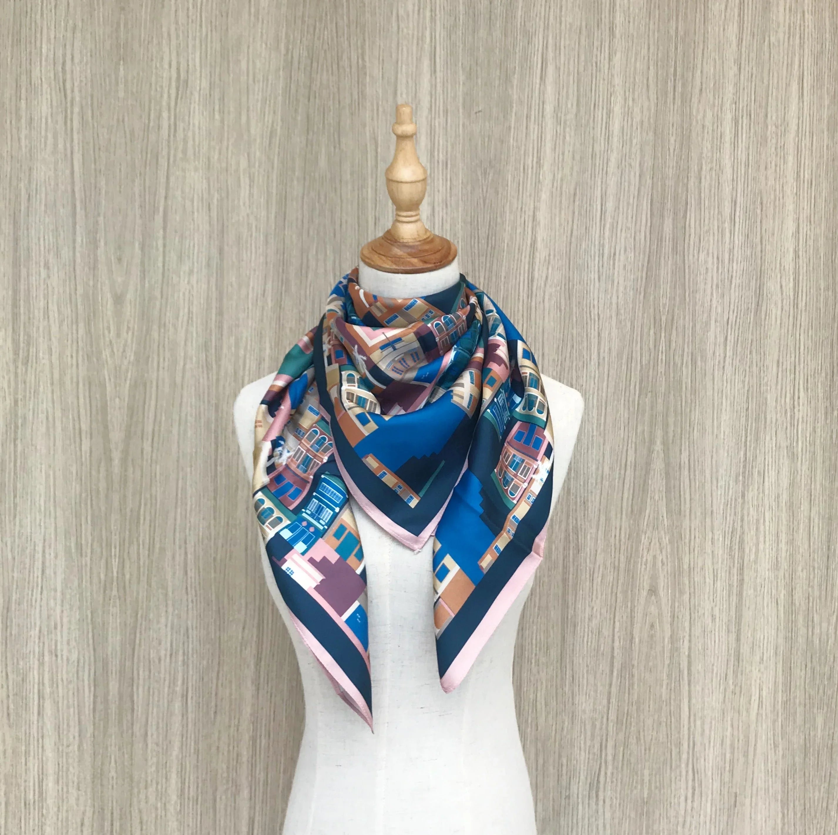 BINARY STYLE | Shophouses of Singapore Silk Scarf