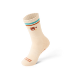 TALKING TOES | Bear Hug Athletic Sock | Cream