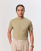 HOUSE OF ANON | Arlo Mock Neck Tee, Jersey