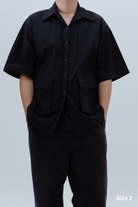 SAERO COLLECTIVE | Boho Overfit Shirt | Black