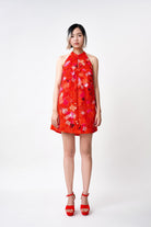 KHAAR | Firecracker Halter Dress