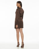 DRESSINGPAULA | Satin Wrap Dress
