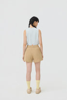 3EIGHTH | Yuru Knit Shorts Khaki