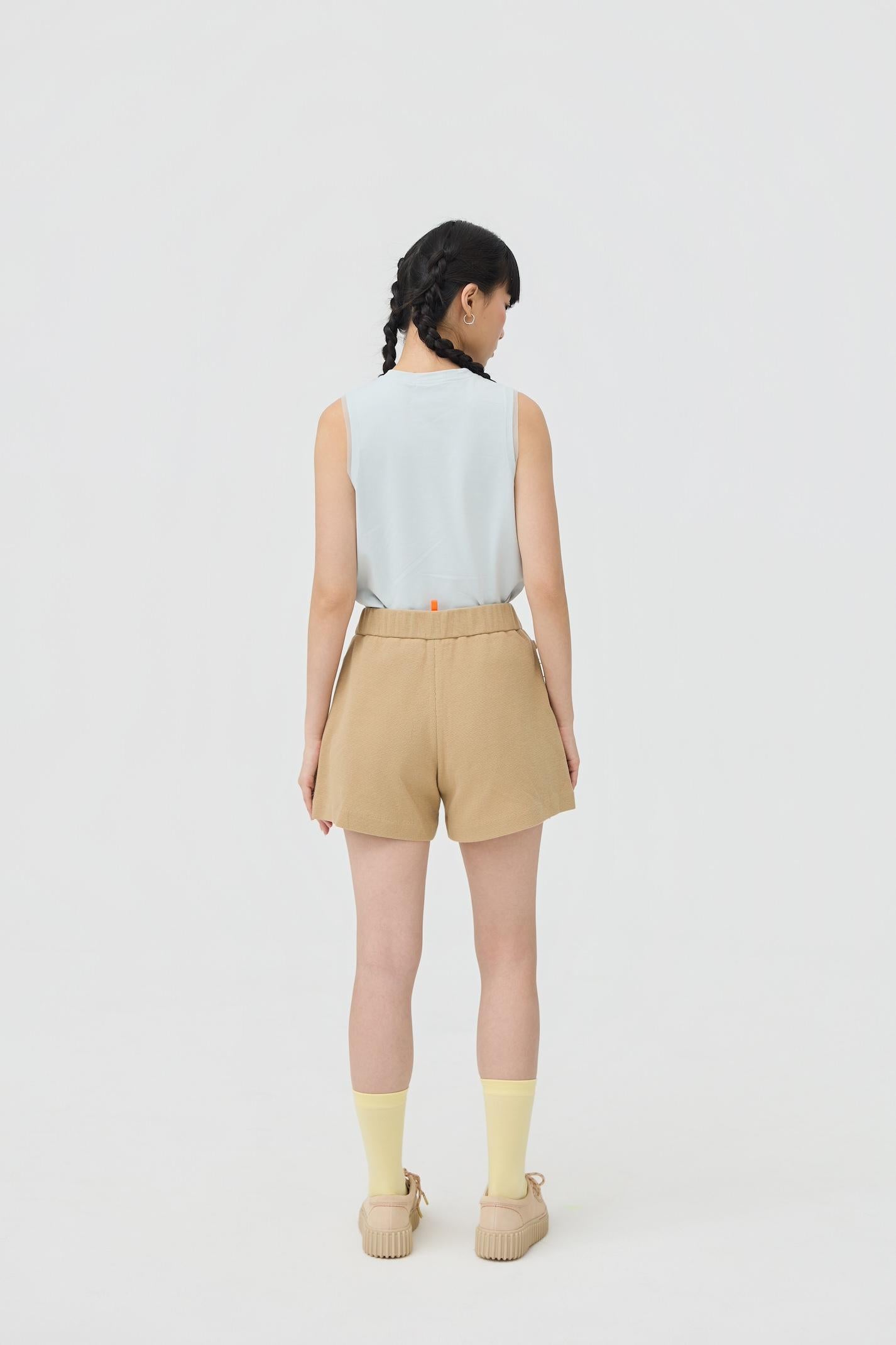 3EIGHTH | Yuru Knit Shorts Khaki