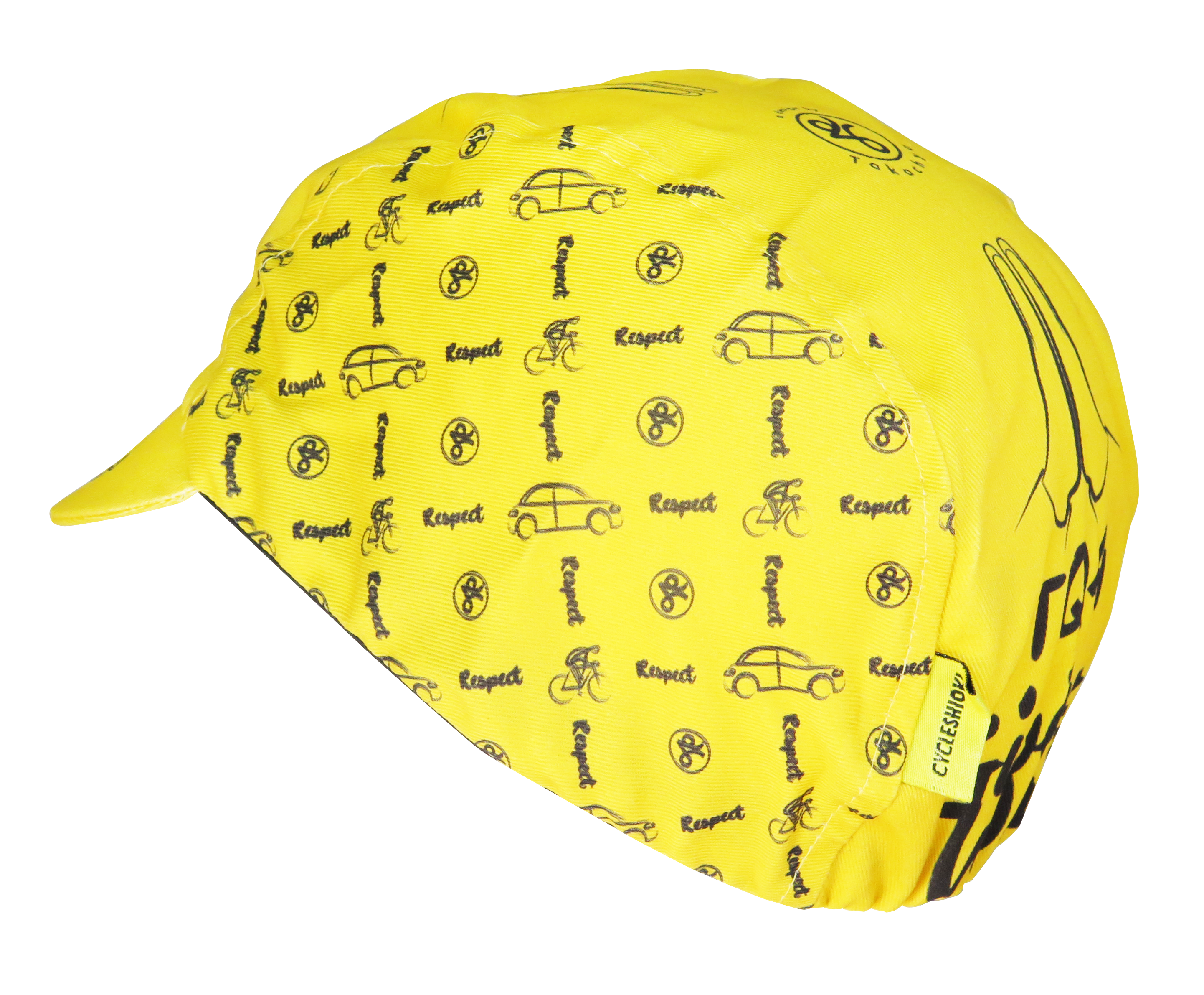 A DESIGN BY TAKACHYA | Cycling Cap - Safe Distance Yellow
