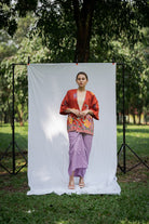 STUDIO GYPSIED | Batik Open Jacket In Anggrek Rose
