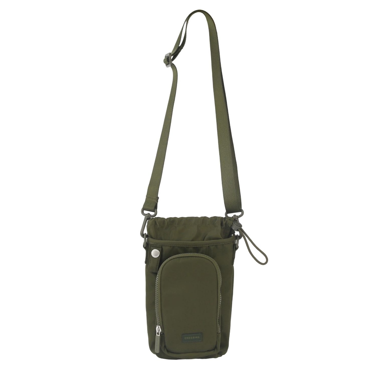 CROSSING | Water Bottle Crossbody Bag With Front Pocket 2L V2 | Black